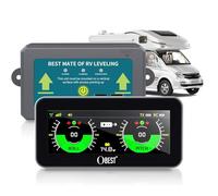 OBEST Wireless RV Leveling System, Must Haves Smart Leveler for Travel Trailer, Camper Level Accessories, Easy Setup and APP-Free, No Phone Required