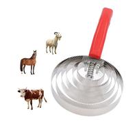 Obetuens 3Pcs Multipurpose Horse Curry Comb, Brushing and Grooming Needs Animals, Stainless Steel Horse Curry Combs, for Horse, Dog, and Sheep Grooming