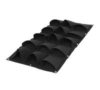 Obetuens Hanging Vertical Planter Bag Wall Mounted Felt Grow Bag for Flowers, Vegetables Plants 7/12/15/18 Pockets for Indoor/Outdoor Gardening (15)