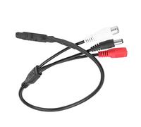 Obetuens High Sensitive Audio Pickup Device Mini Microphone Mic with Power for CCTV Security Camera DVR Sound