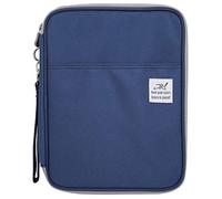 Obetuens Multi Function Colored Pencil Storage Bag, Large Capacity Pencil Holder Pen Organizer Bag with Zipper, Sketch Painting Pencil Case, for Travel or School (Navy Blue)
