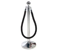 Obex Barriers Stainless Steel Ball Head Post with Black Rope