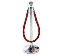 Obex Barriers Stainless Steel Ball Head Post with Red Rope