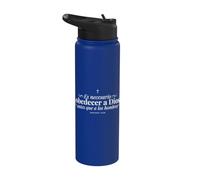 Obey God Before Men Acts 529 Christian Faith Spanish Stainless Steel Insulated Water Bottle