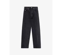 Obey Mens Obey Bigwig Baggy-Fit Denim Jeans Washed Black 34