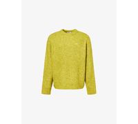 Obey Mens Obey Dexter Ribbed Knitted Jumper Chartreuse XL