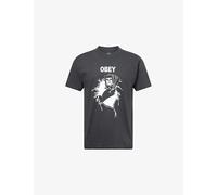 Obey Mens Obey Nothing Can Save You Short-Sleeves Cotton-Jersey T-Shirt Vintage Black M