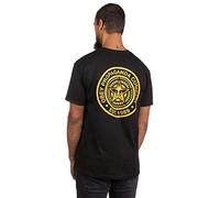 OBEY Men's Propaganda Company Regular Fit T-Shirt, Black/Gold, Large