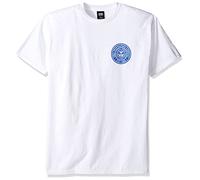 OBEY Men's Propaganda Company Regular Fit T-Shirt, White/Navy, Large