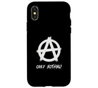 "Obey Nothing", Punks, Punk-rock, Anarchy Case for iPhone X/XS