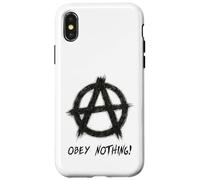 "Obey Nothing", Punks, Punk-rock, Anarchy Case for iPhone X/XS