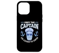 Obey The Captain Boater Funny Nautical Boating Boat Case for iPhone 12 Pro Max