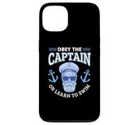 Obey The Captain Boater Funny Nautical Boating Boat Case for iPhone 13