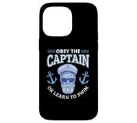Obey The Captain Boater Funny Nautical Boating Boat Case for iPhone 14 Pro Max