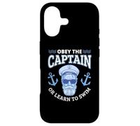 Obey The Captain Boater Funny Nautical Boating Boat Case for iPhone 17