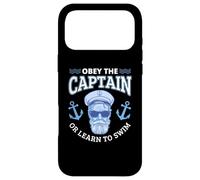 Obey The Captain Boater Funny Nautical Boating Boat Case for iPhone 17 Pro Max