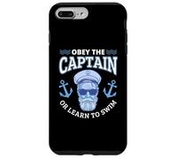 Obey The Captain Boater Funny Nautical Boating Boat Case for iPhone 7 Plus/8 Plus