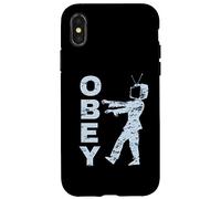 Obey TV Zombie Media Brainwashing Television Case for iPhone X/XS