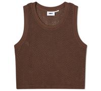 Obey Women's Hudson Mesh Tank Top Java Brown
