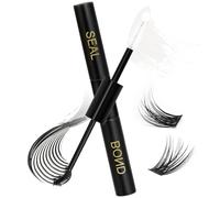 Obeyalash 2-in-1 Eyelash Bond and Seal 48H Long Lasting Strong Hold Lash Bond and Seal for Lash Clusters Waterproof Eyelash Cluster Glue(5ml+5ml)