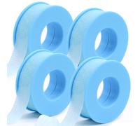 Obeyalash 4 Rolls Eyelash Tape Blue Lash Tape for Eyelash Extension Breathable Waterproof Gel Tape for False Eyelash Patch Makeup Tool 0.49inch x 15.7 Yards