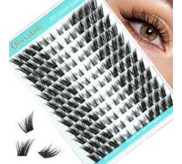 Obeyalash Fox Eye Cluster Lashes Extensions 144pcs Individual Eyelashes Easy DIY at Home False Eyelash for Beginners, Women & Girls