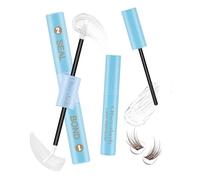 Obeyalash Lash Bond and Seal - White Cluster Lashes Glue Waterproof Hold up to 48h, with Eyelash Glue Remover Lash Remover for Individual Eyelashes DIY Kit 10ml+5ml