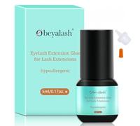 Obeyalash Lash Extension Glue Black Eyelash Extension Glue Semi Permanent Lash Adhesive Strong 5ml 6-7Weeks Retention For Salon