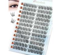 Obeyalash Natural Lashes Cluster C Curl Eyelash Individuals for Extensions 12mm Wispy Lash Clusters Thin and Soft False Eyelashes Newbie's Five-Second DIY for Personal and Home Use (K-03)