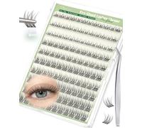 Obeyalash Self Adhesive Lash Clusters Natural Press-On Cluster Eyelashes C Curl 8mm 10mm 12mm 14mm No Glued Needed Eyelash Extensions DIY with Tweezers (G-YW)