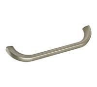 OBF 08 7850 27 Grimme Insula Drawer Handle (Curved), Width 141 mm, ZN Nickel-Plated Matte, Silver