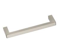 OBF 08 9413 19 Stainless Steel Effect Grimme Cabinet Handle Naoise Furniture Handle, Width 104 mm Kitchen Handle ZN, Hole Spacing 96 mm