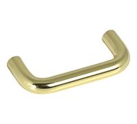 OBF Grimme Griff Sulis 72 1342 02 Furniture Handle Diameter 10 mm Width 74 mm Brass Plated Steel Silver Hole Spacing 64 mm