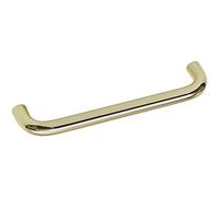 OBF Grimme Griff Sulis 72 1346 02 Furniture Handle Diameter 10 mm Width 202 mm Brass Plated Steel Silver Hole Spacing 192 mm