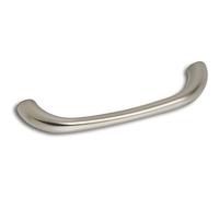 OBF Grimme Limnos 08 2662 27 Drawer Handle Thin Width 140 mm Drawer Handle ZN Nickel-Plated Matt Silver Hole Spacing 128 mm