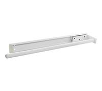 OBF Grimme Pluto 03 0352 10 White Coated Tea Towel Holder Extendible 1-Arm for Kitchen ET 448 mm Aluminium Length 448 mm