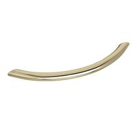 OBF-Online-Discount Grimme Basic Meduna 72 1394 02 Drawer Handle Curved Diameter 10 mm Width 151 mm Steel Handle Polished Brass-Plated Hole Distance 128 mm
