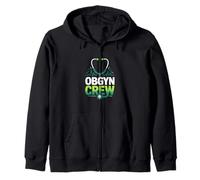 OBGYN Crew Labor Delivery Nurse Doctor Team Zip Hoodie
