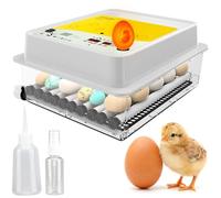 OBI-36 Egg Incubators for Hatching Eggs - Incubator for 36 eggs with automatic egg turner - Brooder for chicken eggs, quail, and duck eggs - Yellow