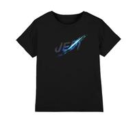 Obi-Wan Kenobi Boys Obiwan Jedi Slash Unisex Kids T-Shirt, Black, 7-8 Years UK