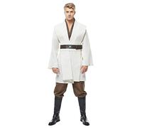 Obi WAN Kenobi Knight Cosplay Costume White - Without Cape Men XL