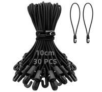 Obidodi 30PCS Bungee Cords with Hooks, Elastic Short Bungee Ropes with Hooks, Small Tarpaulin Hooks (4 Inch)