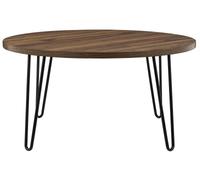 Obion Retro Round Coffee Table in Walnut - 3615222COMUK