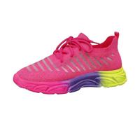 OBiQuzz Men's Mesh Trainers, Summer Lightweight Running Workout, hot pink, 6 UK