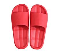 OBiQuzz Slippers, non-slip, mules, lightweight, slippers, flat sole, red, 8 UK