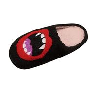 OBiQuzz Warm Slippers, Women's Funny Halloween Slippers, Ghost Mules, Plush Slippers, Memory Foam Felt Slippers, House Slippers, Lined Winter Slippers, Slippers, red, 8 UK
