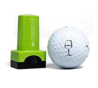 Obirdie Self-Inking Golf Ball Stamp | Chic & Fun Golf Ball Stamper | Fast-Drying, Waterproof Golf Ball Marker Stamp | Reusable Golf Accessories for Women | Golfer Gifts | Golf Gadgets (Wine Glass)