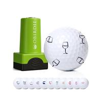 Obirdie Self-Inking Golf Ball Stamp | Chic & Fun Golf Ball Stamper | Fast-Drying, Waterproof Golf Ball Marker Stamp | Reusable Golf Accessories for Women | Golfer Gifts | Golf Gadgets (Wine Glass)
