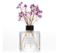 Obisesio Reed Diffuser Set, 6.8oz Crisp Lavender Scented Diffuser With 4 Reeds, Home Essential Oil Fragrance, Suitable For Bedrooms, Bathrooms And Living Rooms, Festive Gift For Family And Friends