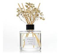 Obisesio Reed Diffuser Set, 6.8oz Sweet Jasmine Scented Diffuser With 4 Reeds, Home Essential Oil Fragrance, Suitable For Bedrooms, Bathrooms And Living Rooms, Festive Gift For Family And Friends